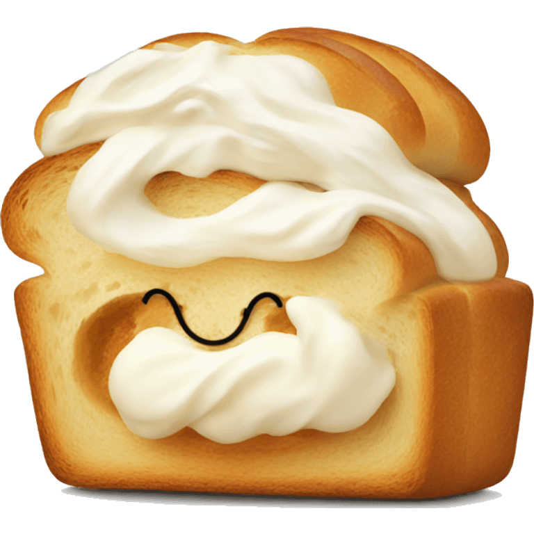 bread with cream emoji