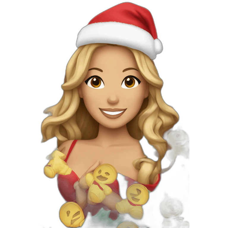 Mariah Carey Christmas emoji