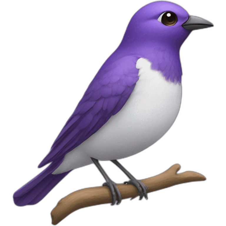 oiseau-violet emoji