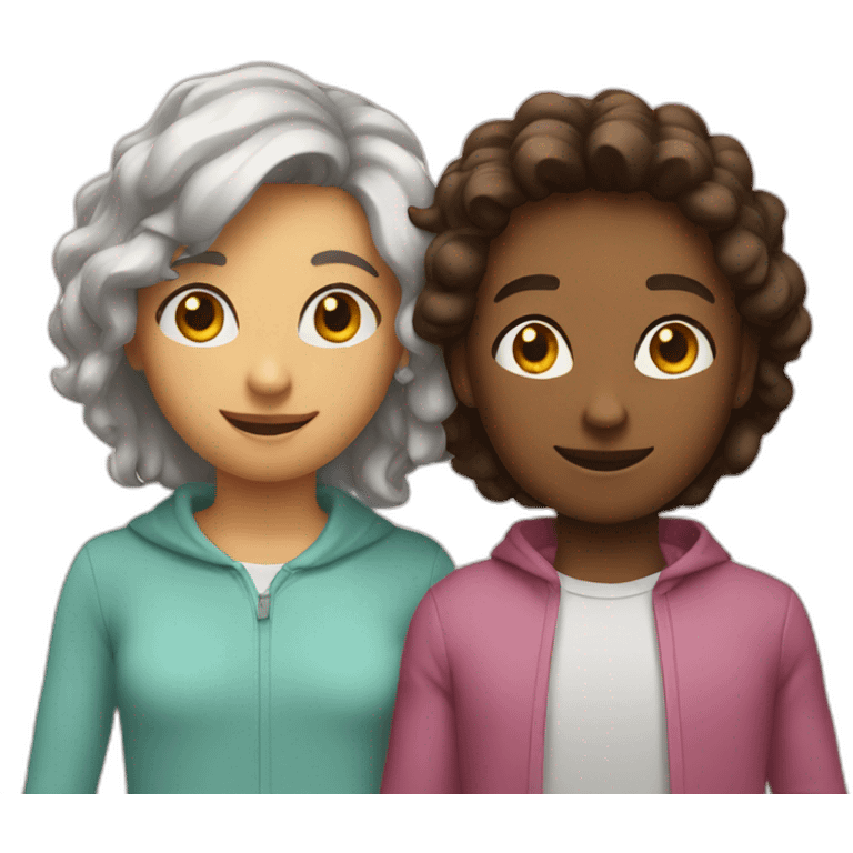 Two friends  emoji