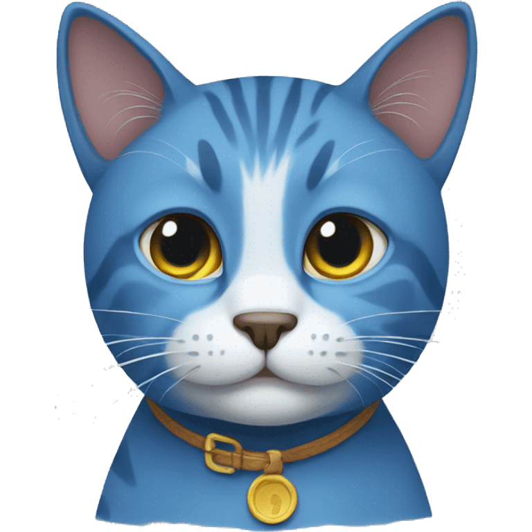 blue cat emoji