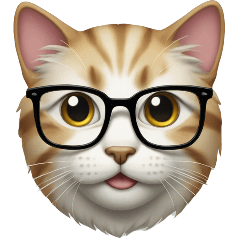 cat with glasse emoji