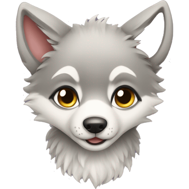 Baby Wolf hi emoji