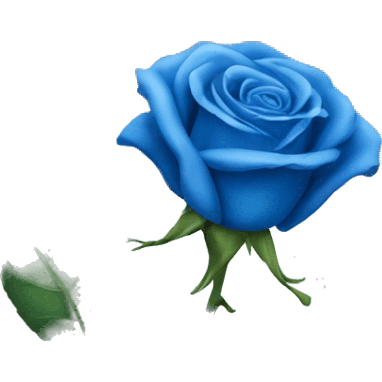 blue rose emoji