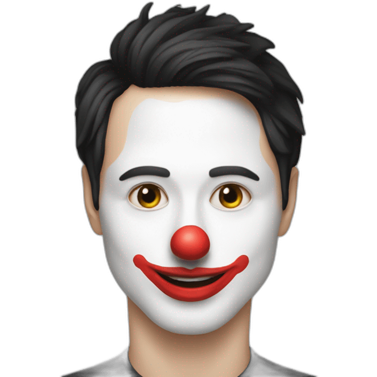 Pavel Durov in a clown mask emoji