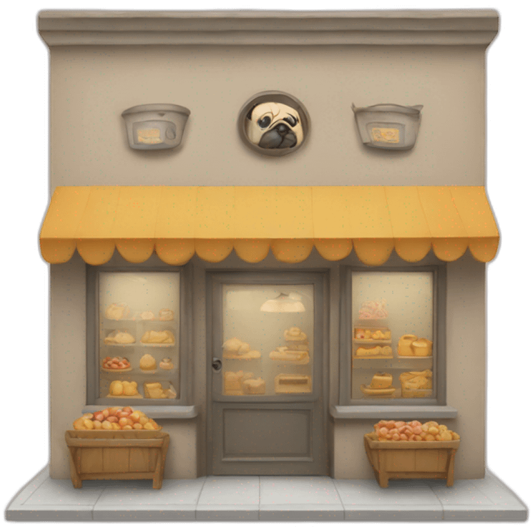 Shop in pug emoji