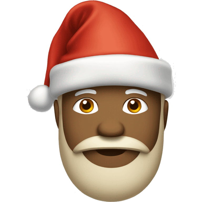 beige lisard wearing christmas hat emoji