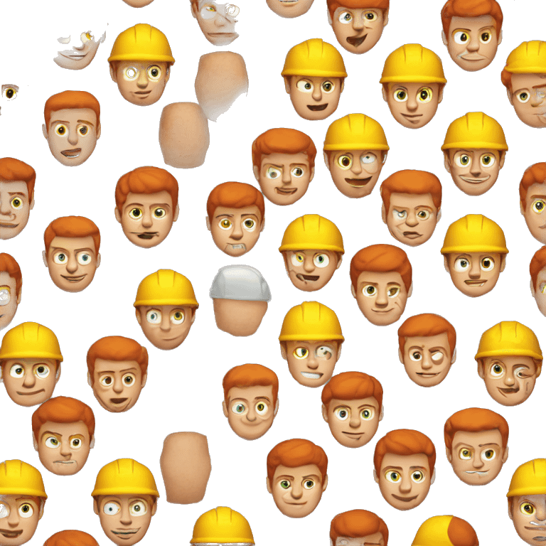 redhead construction guy emoji