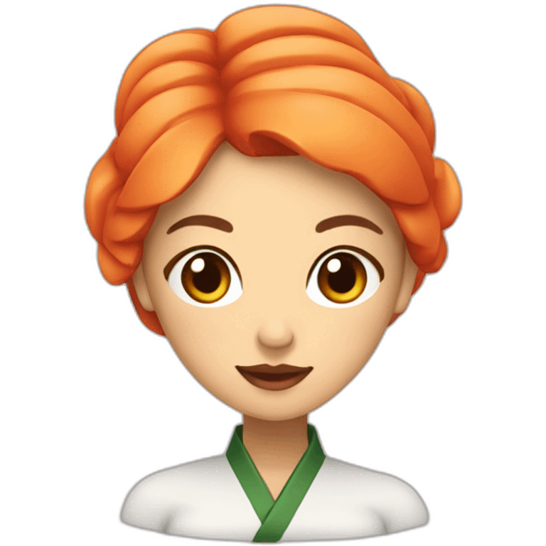 Femme sur un sushi emoji