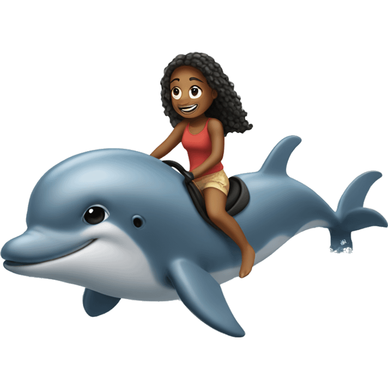 Me riding a dolphin  emoji