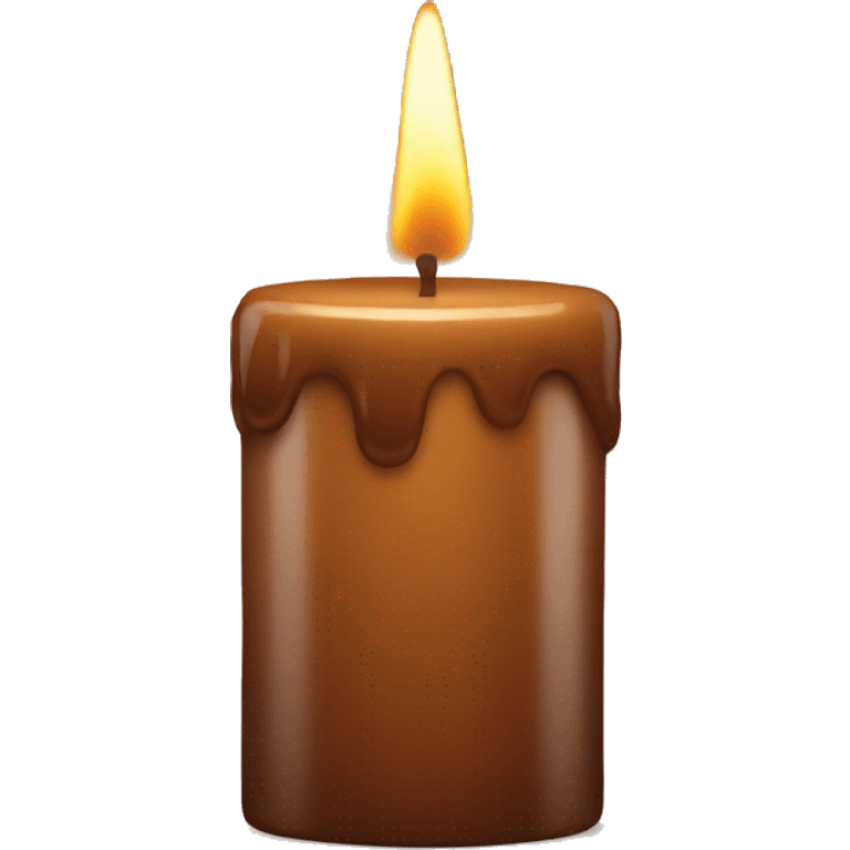 Brown candle  emoji