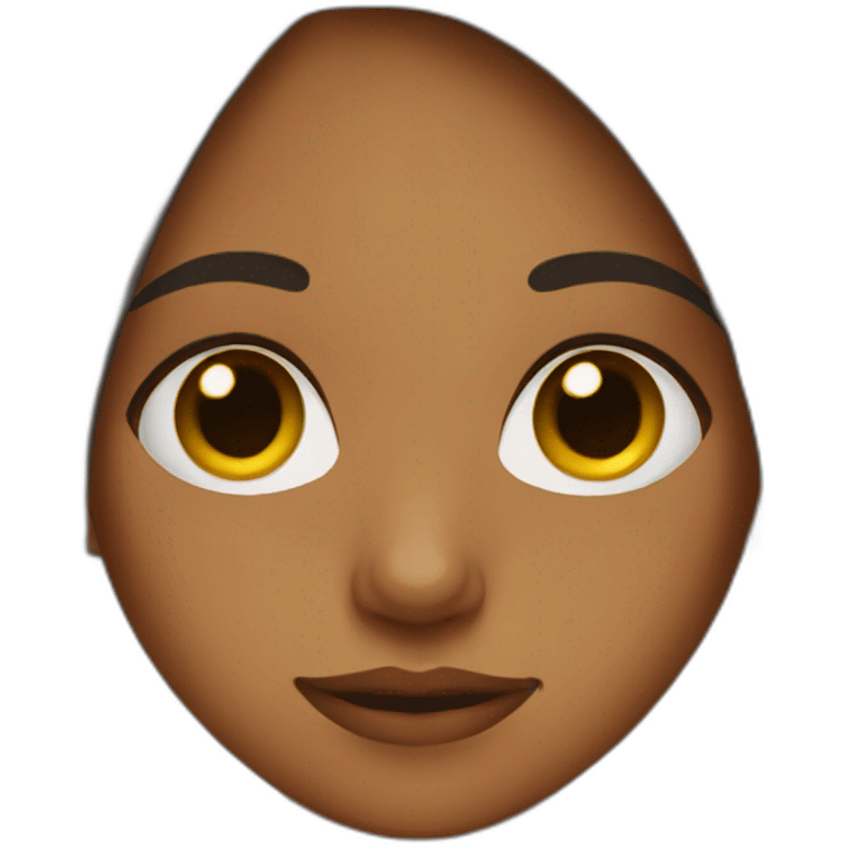 Brown girl with tears emoji