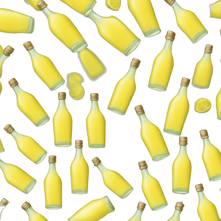 a single bottle of limoncello emoji