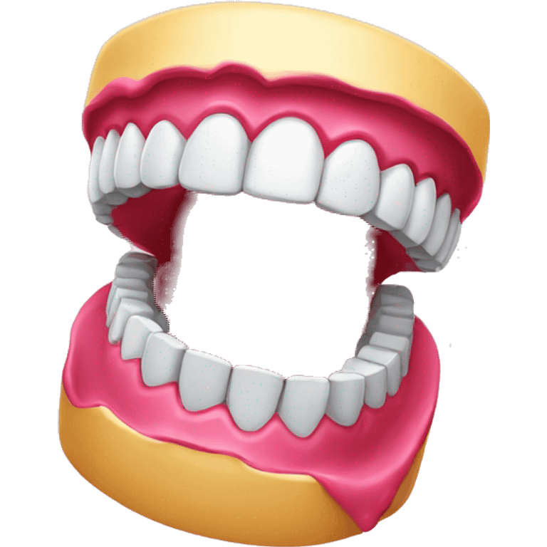 Jumping dentures emoji