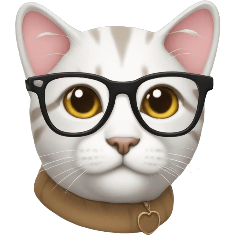 Cat With glasses emoji