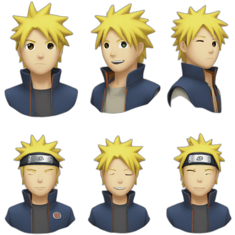 Minato avec Naruto  emoji