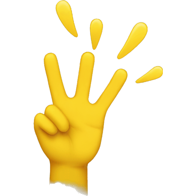 yellow emoji with hands up surrending  emoji