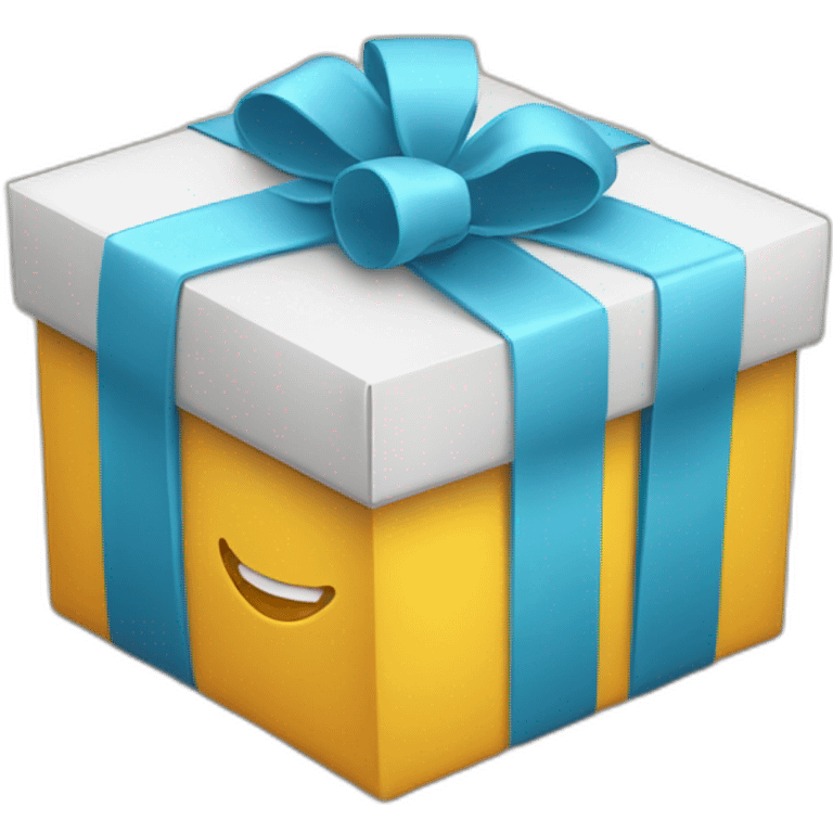 gift box with smile emoji