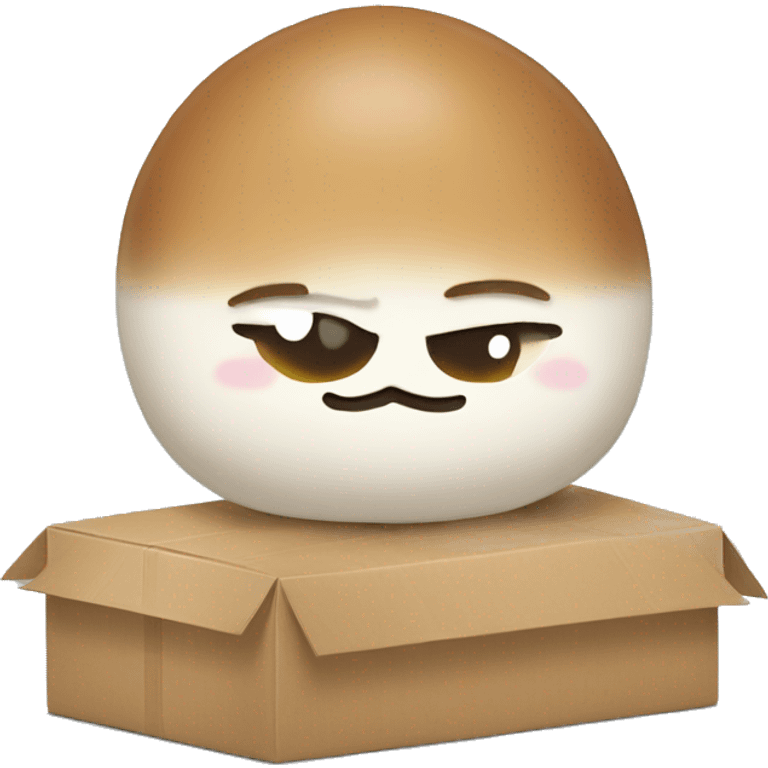 Mochi on the delivery  emoji