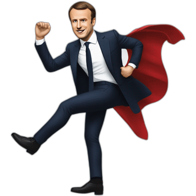 Emmanuel macron kick ellon musk emoji