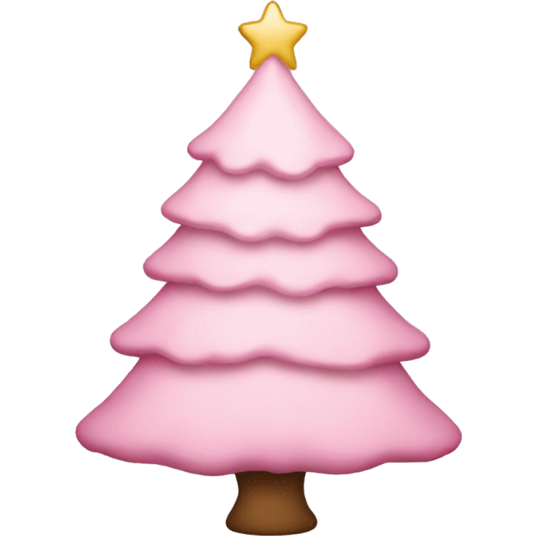 light pink christmas tree emoji