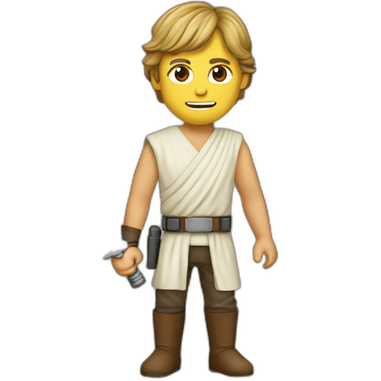 Luke skywalker avec sabre laser  emoji