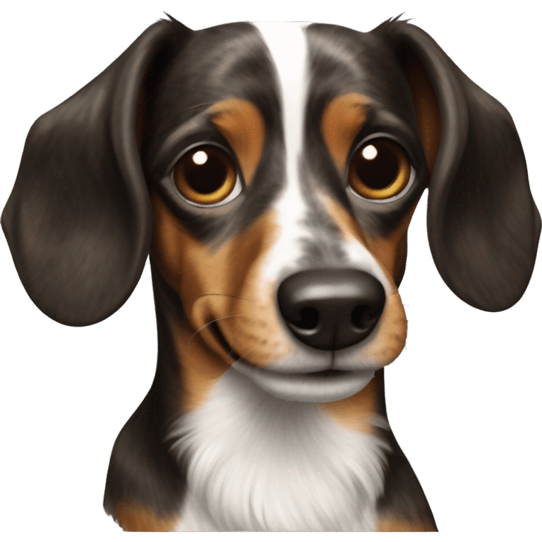 Brindle Papillon dachshund  emoji