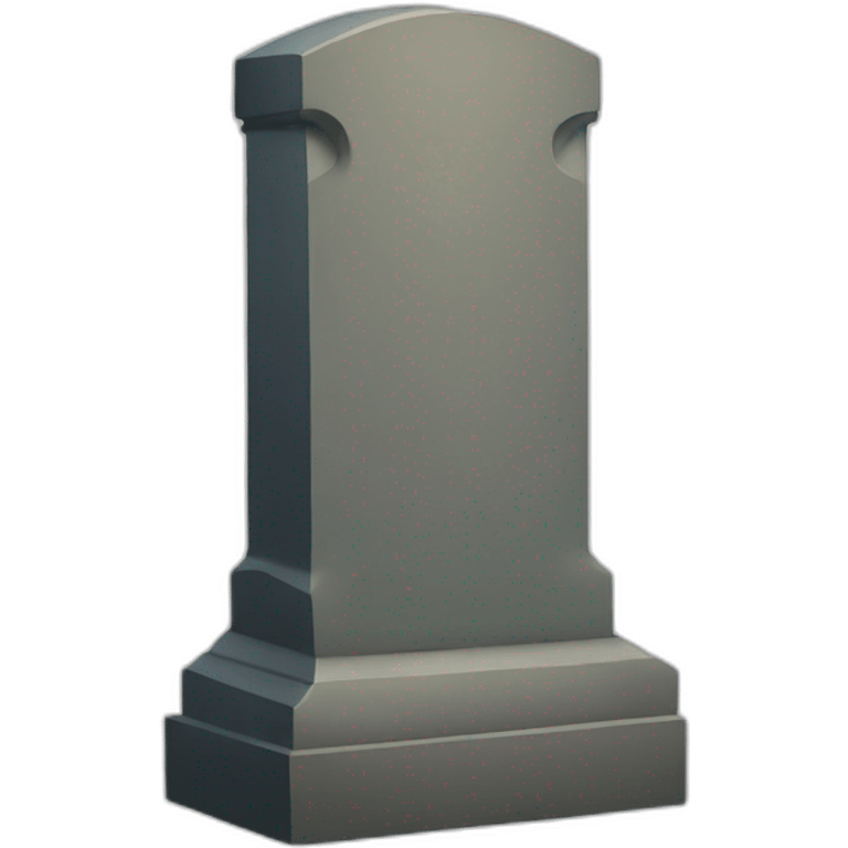 obscured tombstone emoji