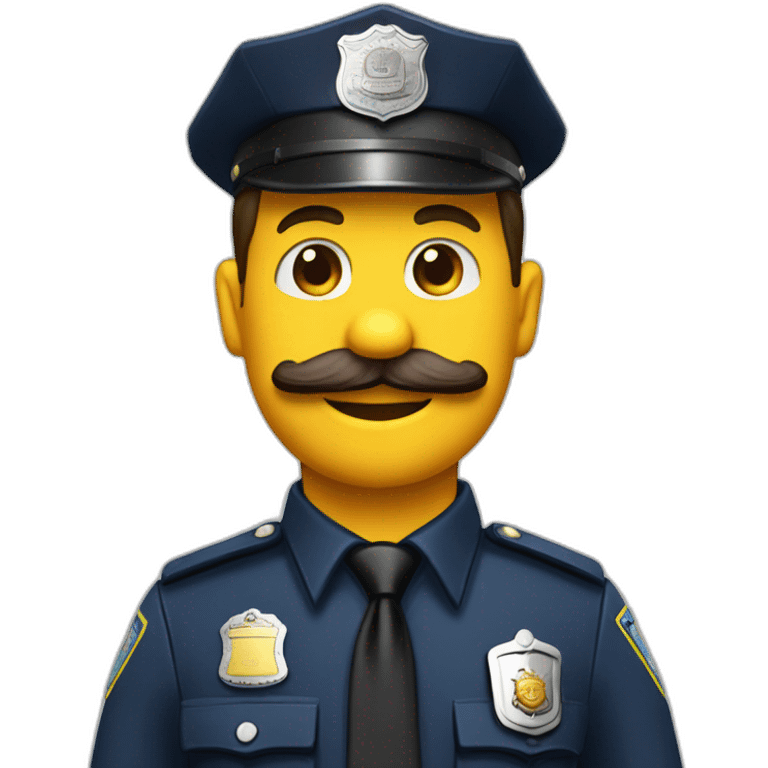 pato gordo con traje de policia emoji