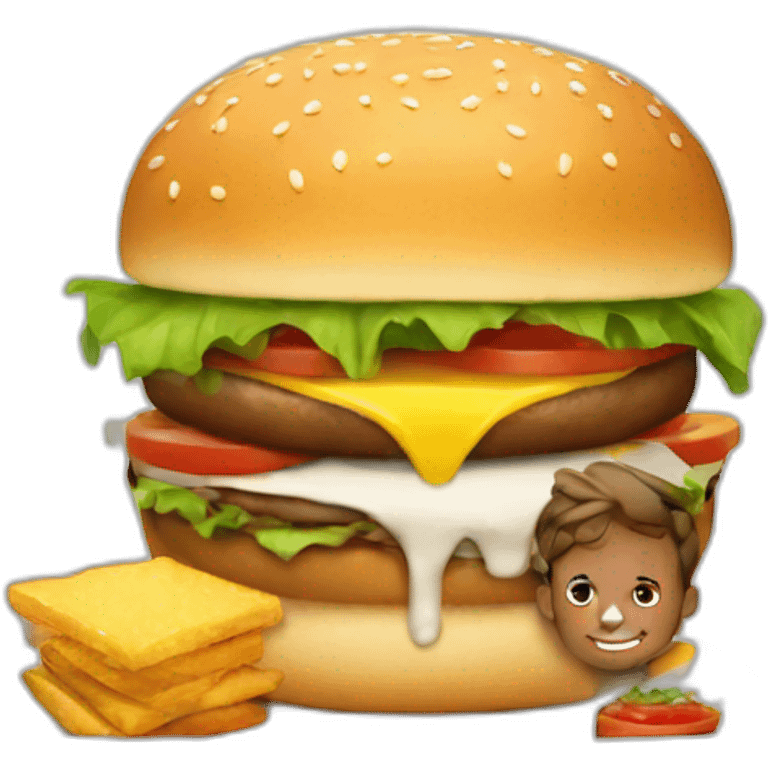 burger and boy emoji