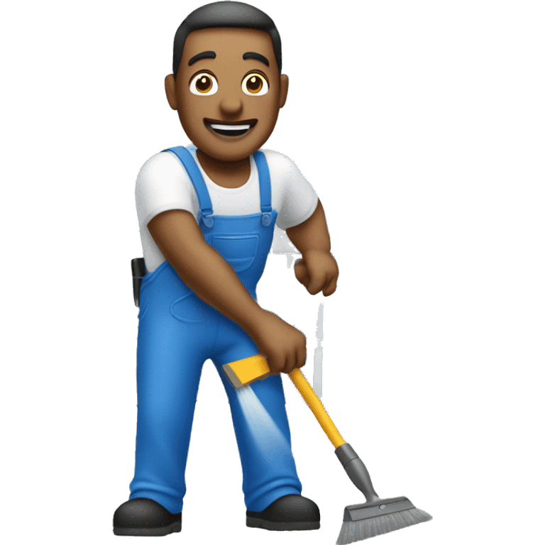 Window cleaner with squeege  emoji