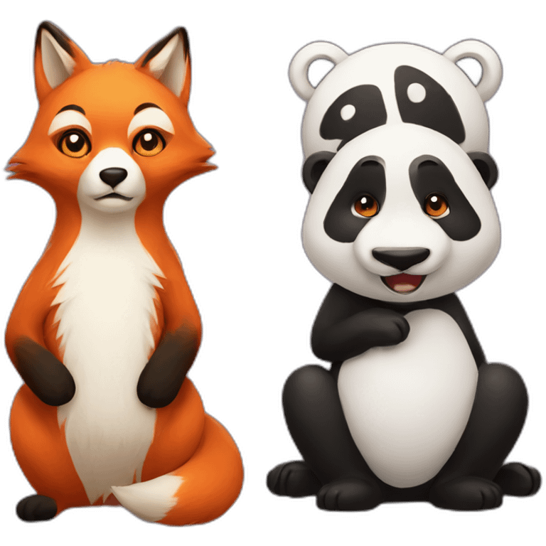 fox + panda emoji