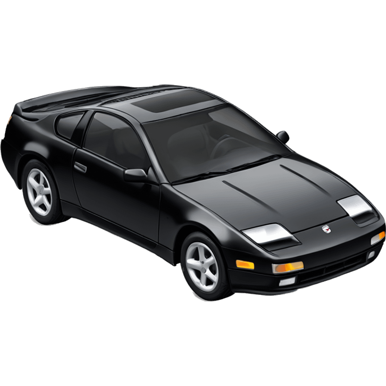 Black Nissan 300zx with T-top sunroof from 1996 emoji