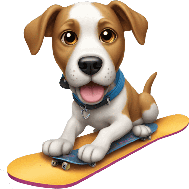 Dog with skateboard  emoji