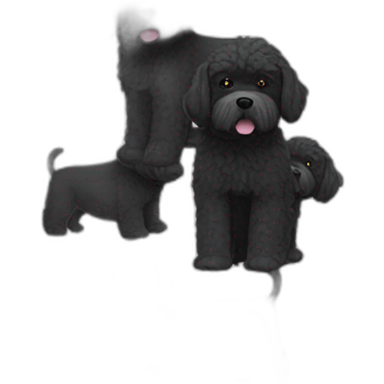 portuguese water dog all black emoji