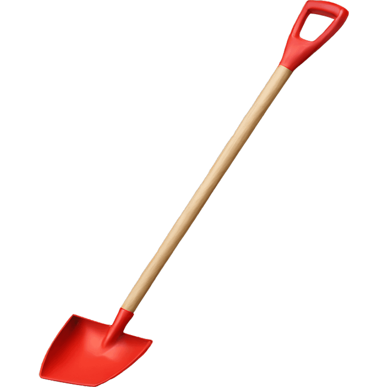 Red plastic shovel  emoji