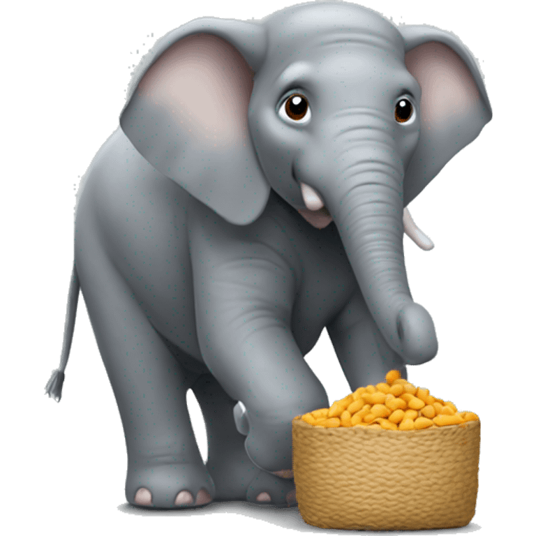 Elephant buying peanuts  emoji