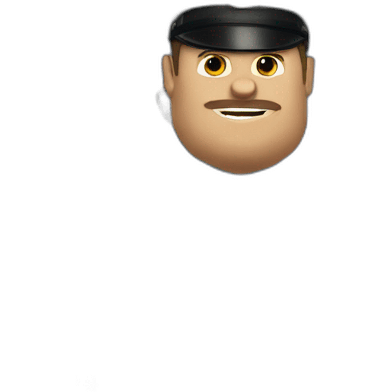 Fat cop emoji