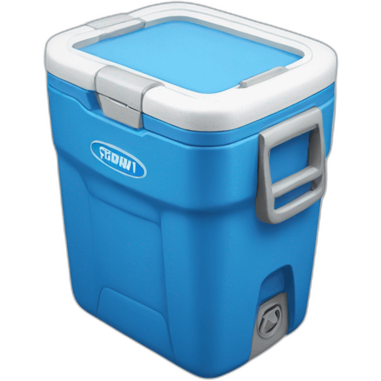 Blue cooler emoji