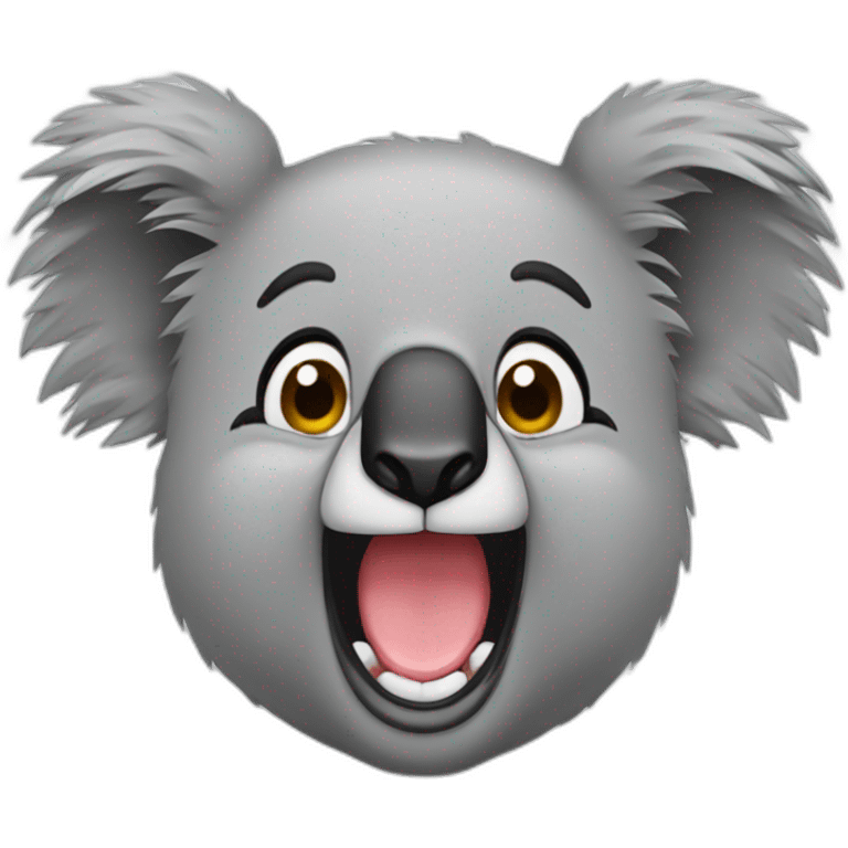 Koala qui explose de rire emoji