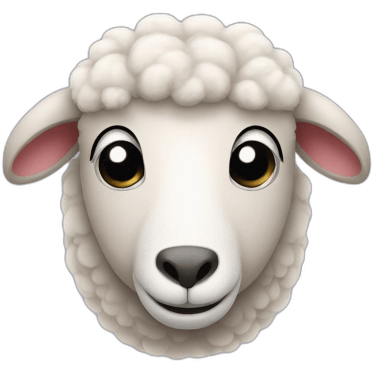 sheep with heart in the eyes emoji