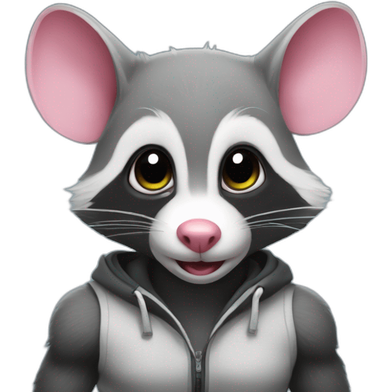 Opposum at the gym emoji