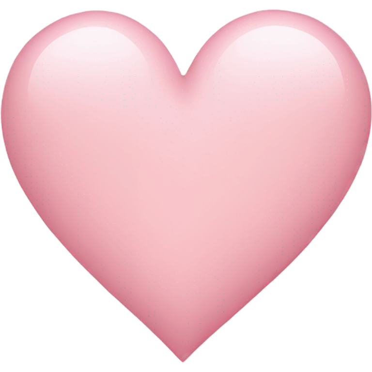 Light pink heart emoji