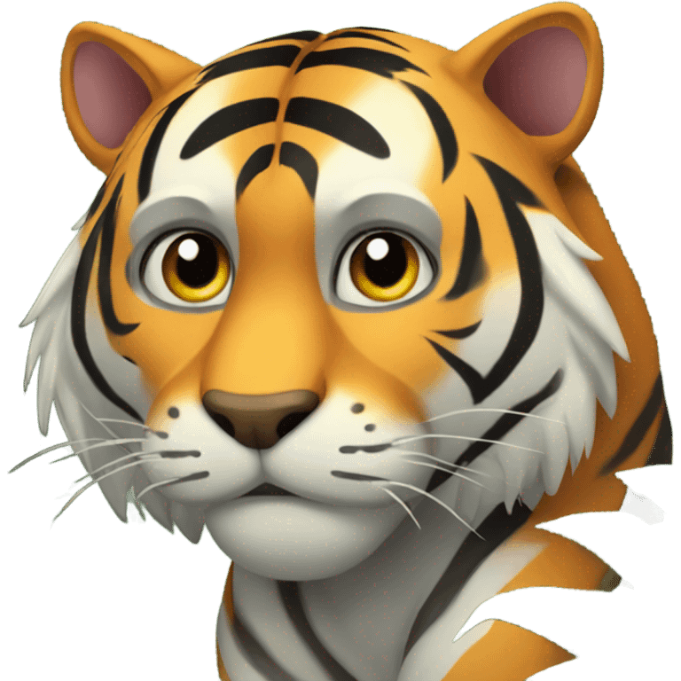 Tiger in the forest emoji