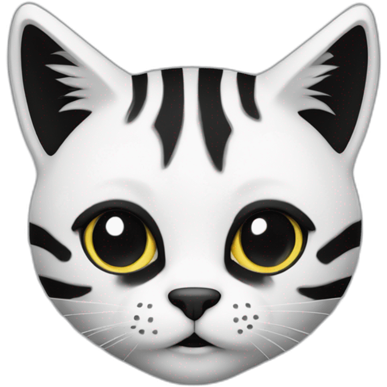 Chat noir et blanc  emoji