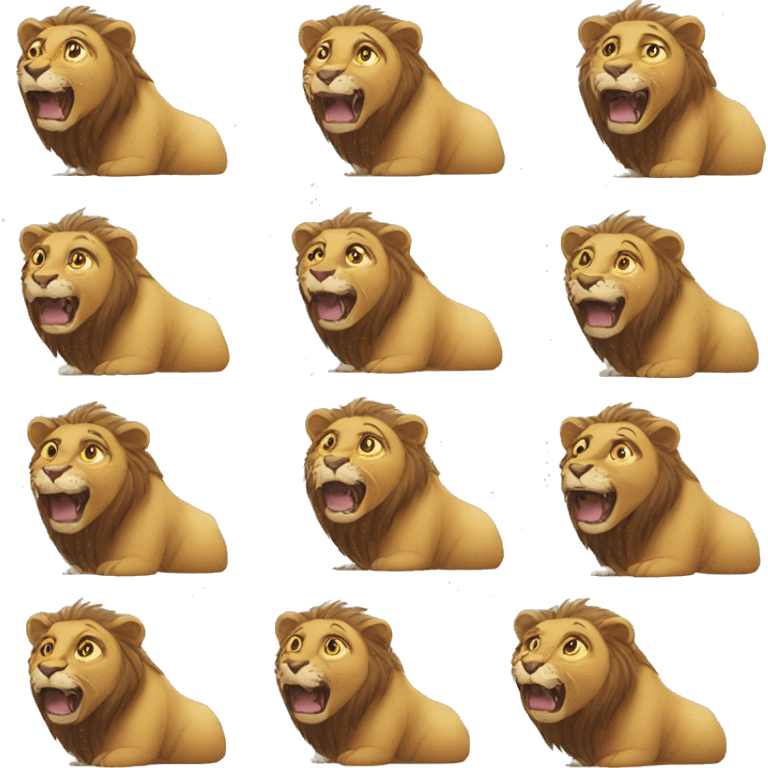 Lion hungry emoji