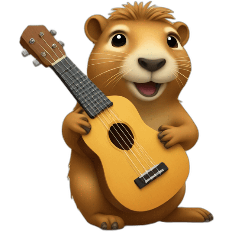 Cappybara with Ukulele emoji