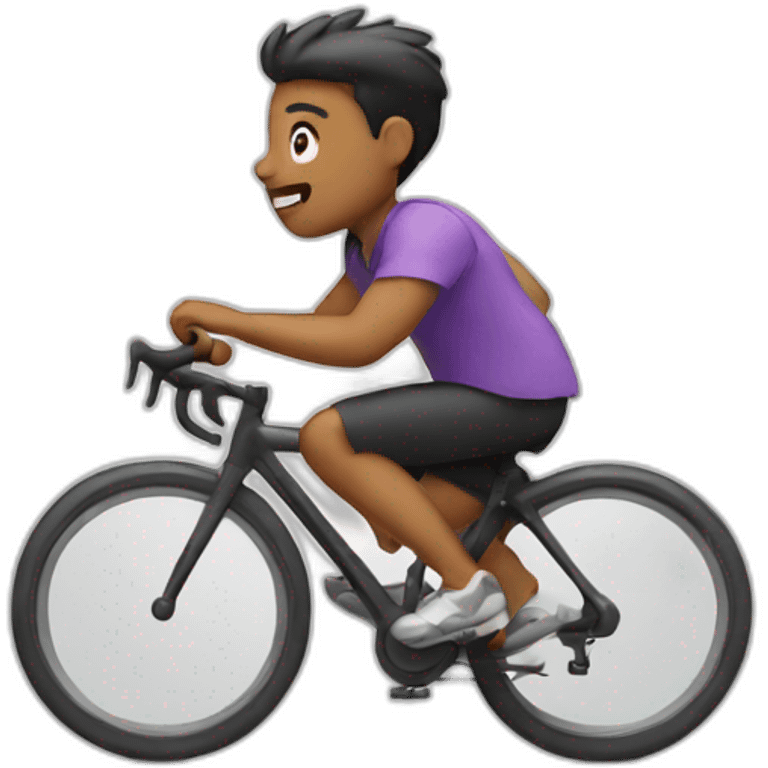 Running with cycle emoji