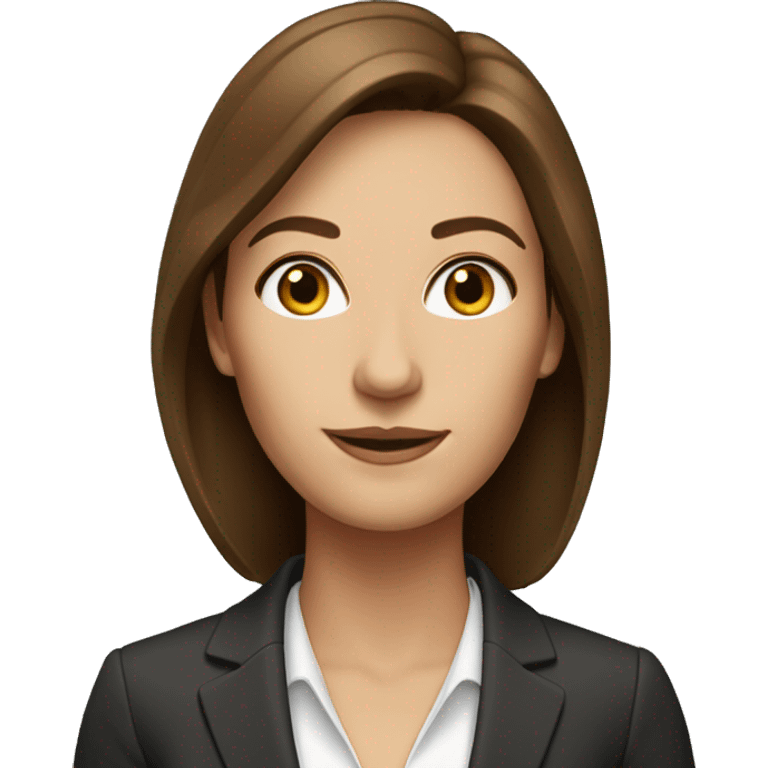 CEO of company who is a woman with brown hair emoji