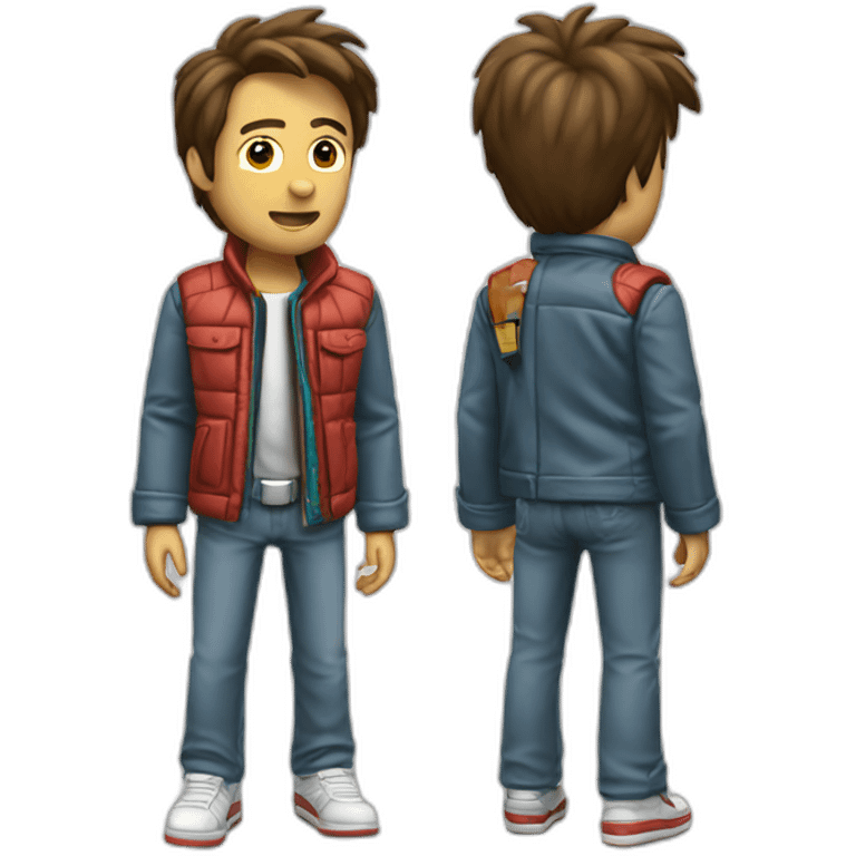 Marty mcfly back to the future emoji